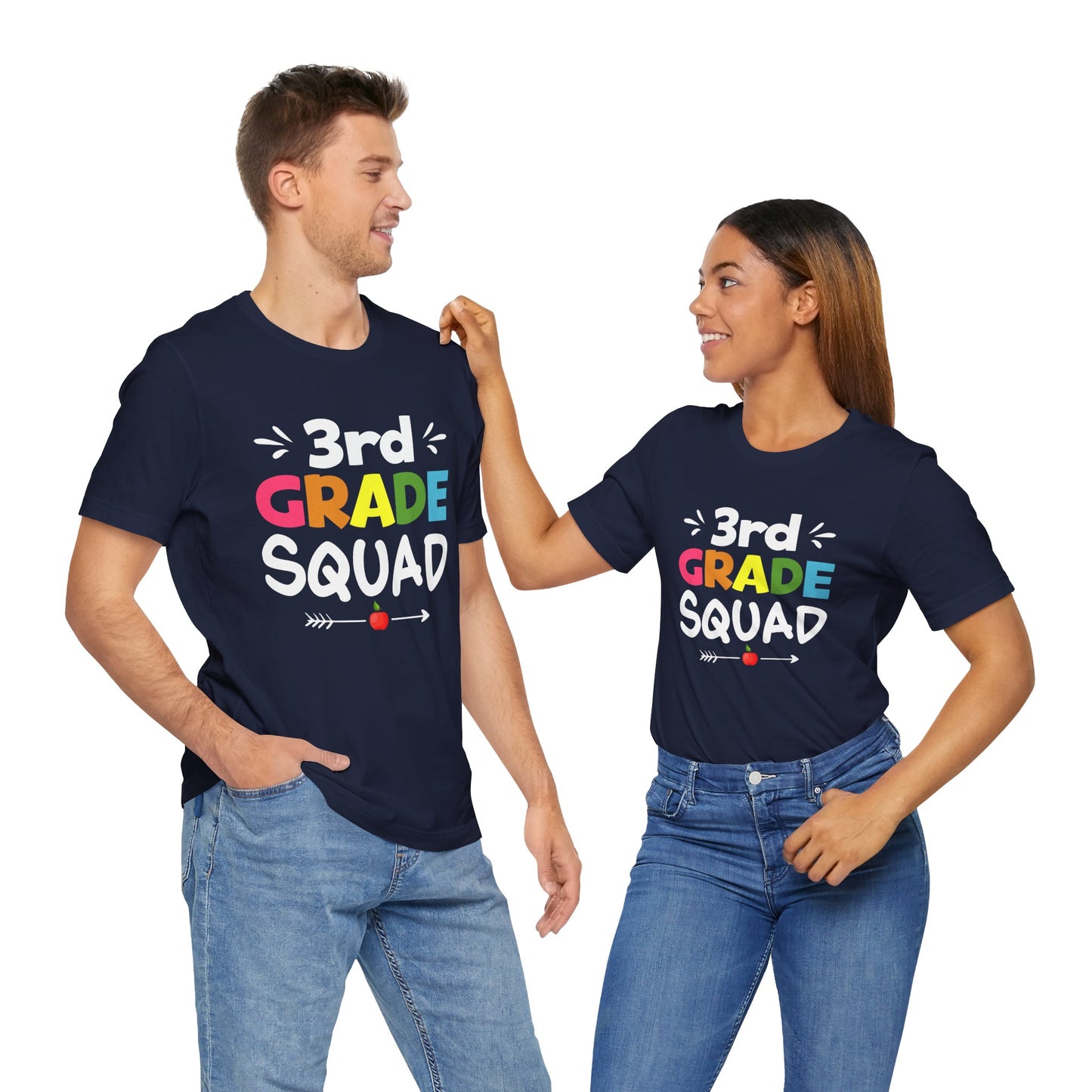 Teacher: 3rd Grade Squad - Unisex Jersey Short Sleeve Tee - 13441