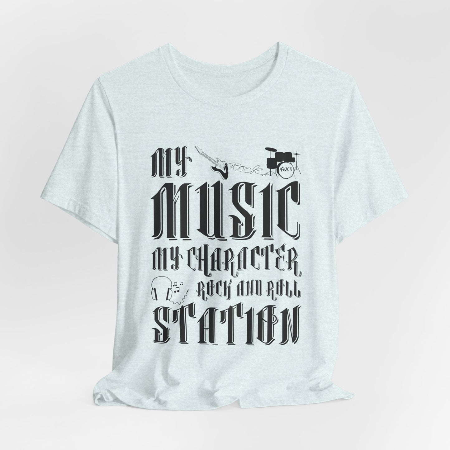 My Music My Character, Rock & Roll Station - Unisex Jersey Short Sleeve Tee