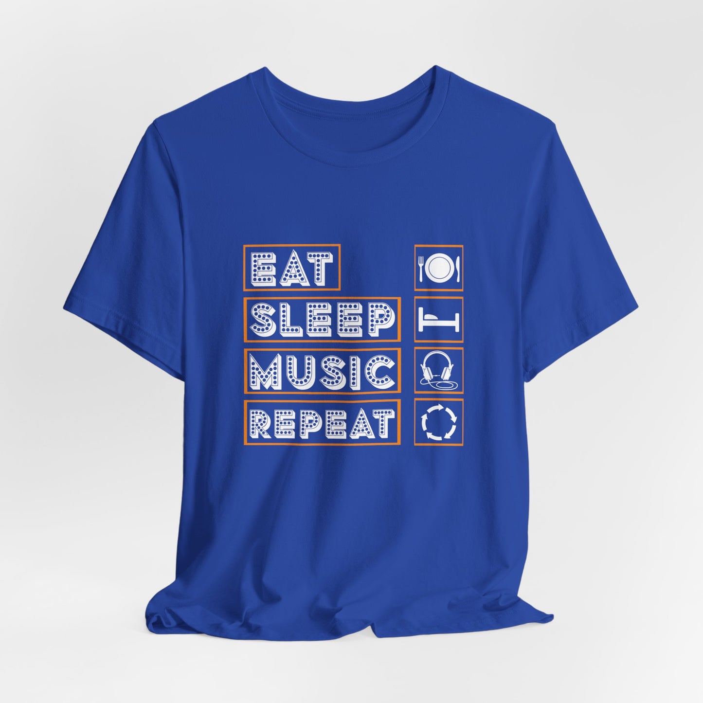 Eat Sleep Music Repeat - Unisex Jersey Short Sleeve Tee