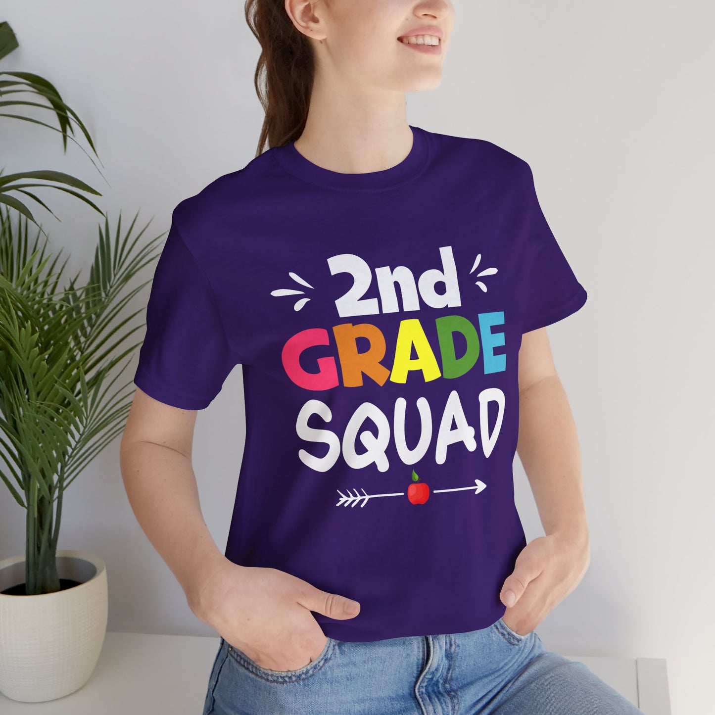 Teacher: 2nd Grade Squad - Unisex Jersey Short Sleeve Tee - 13532