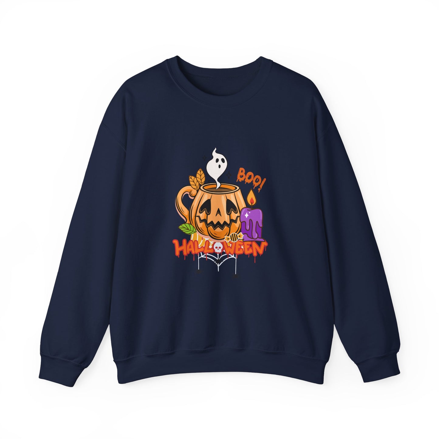 Boo Halloween - Unisex Heavy Blend™ Crewneck Sweatshirt