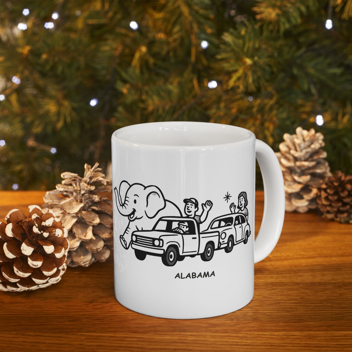 "In Alabama, we don’t do traffic; we do parades." Ceramic Mug - 11oz & 15oz - 12779