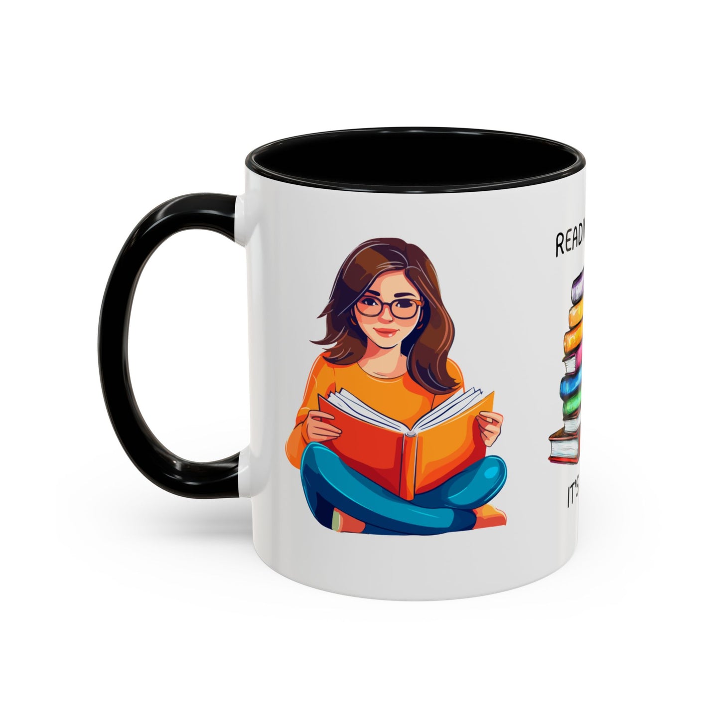 Reading Books, It's My Job - Accent Coffee Mug (11, 15oz) - 10690