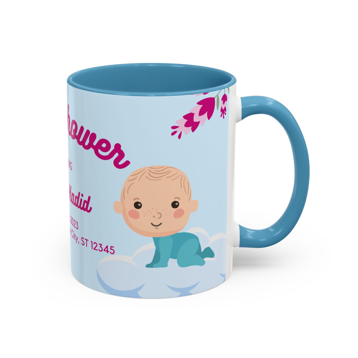 Baby Shower, Detail Customizable - Accent Coffee Mug (11, 15oz) - 11075