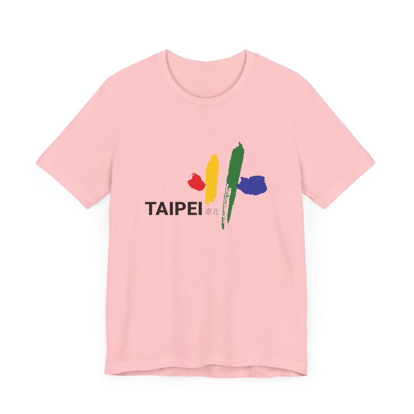 Taipei Artistic Unisex Tee - Colorful Graphic Short Sleeve Shirt - 12245