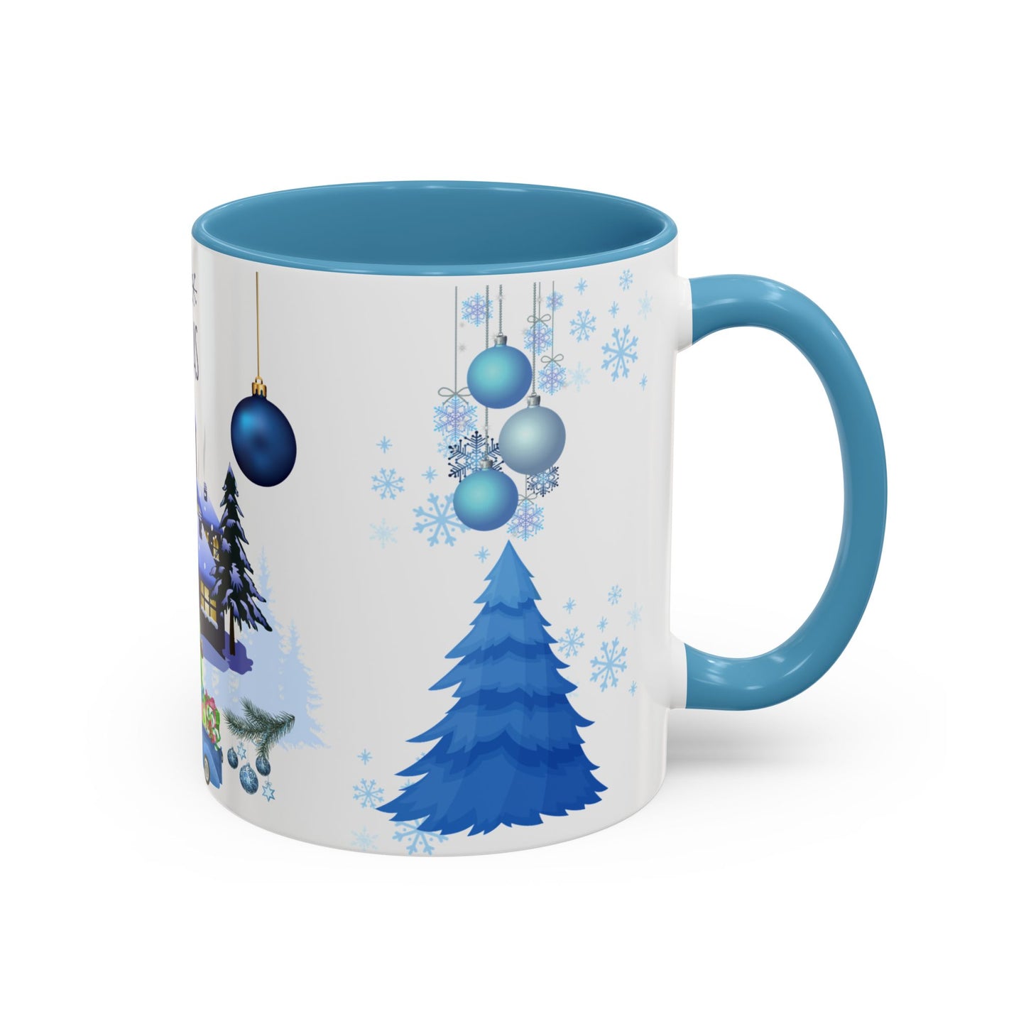 Blue Christmas - Accent Coffee Mug (11, 15oz)