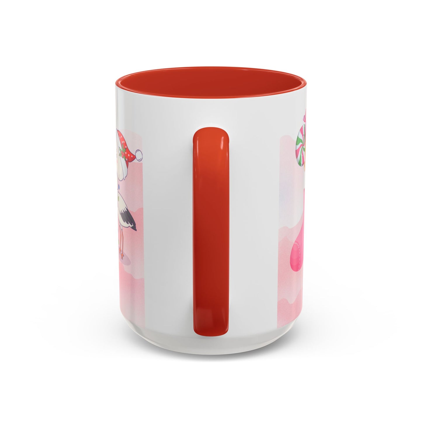 First Christmas, Baby Girl, Customizable - Accent Coffee Mug (11, 15oz) - 10074