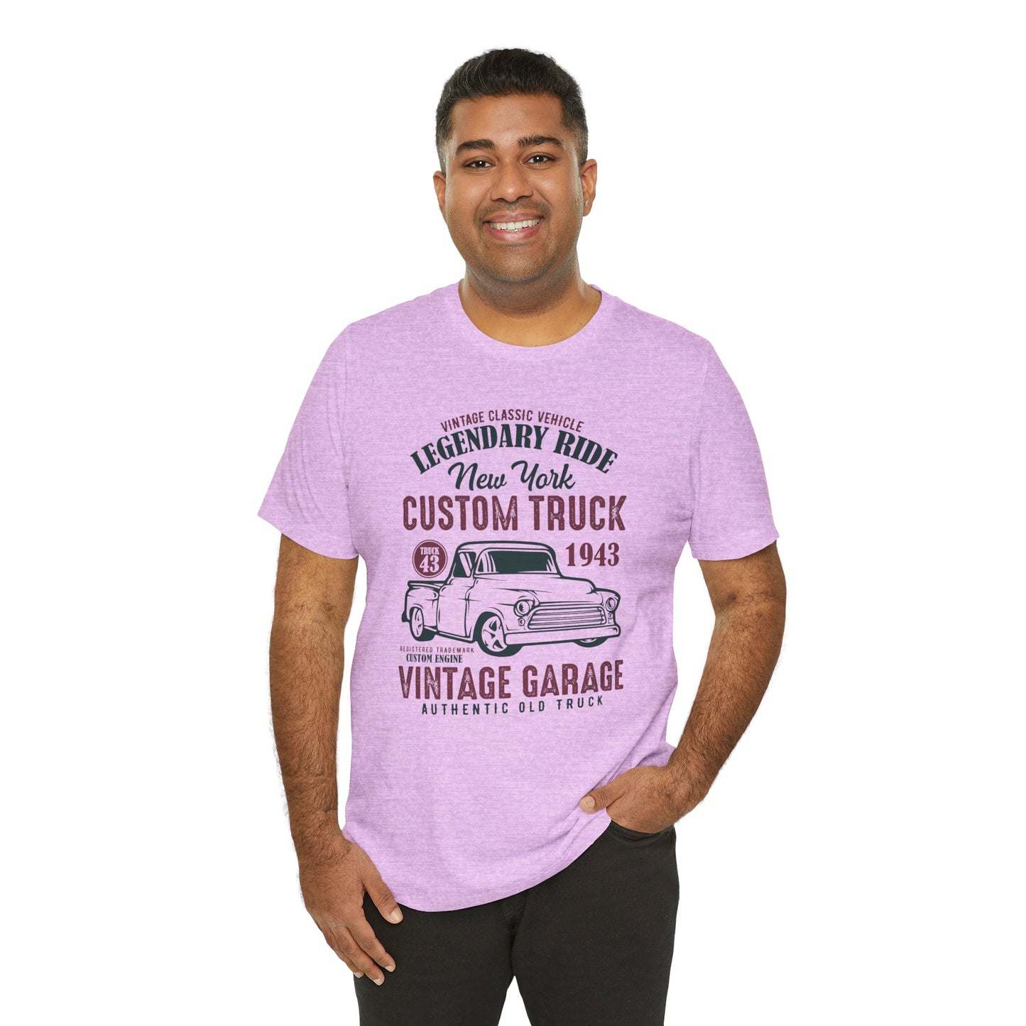 Vintage Classic Vehicle, Legendary Ride, New York Custom Truck - Unisex Jersey Short Sleeve Tee