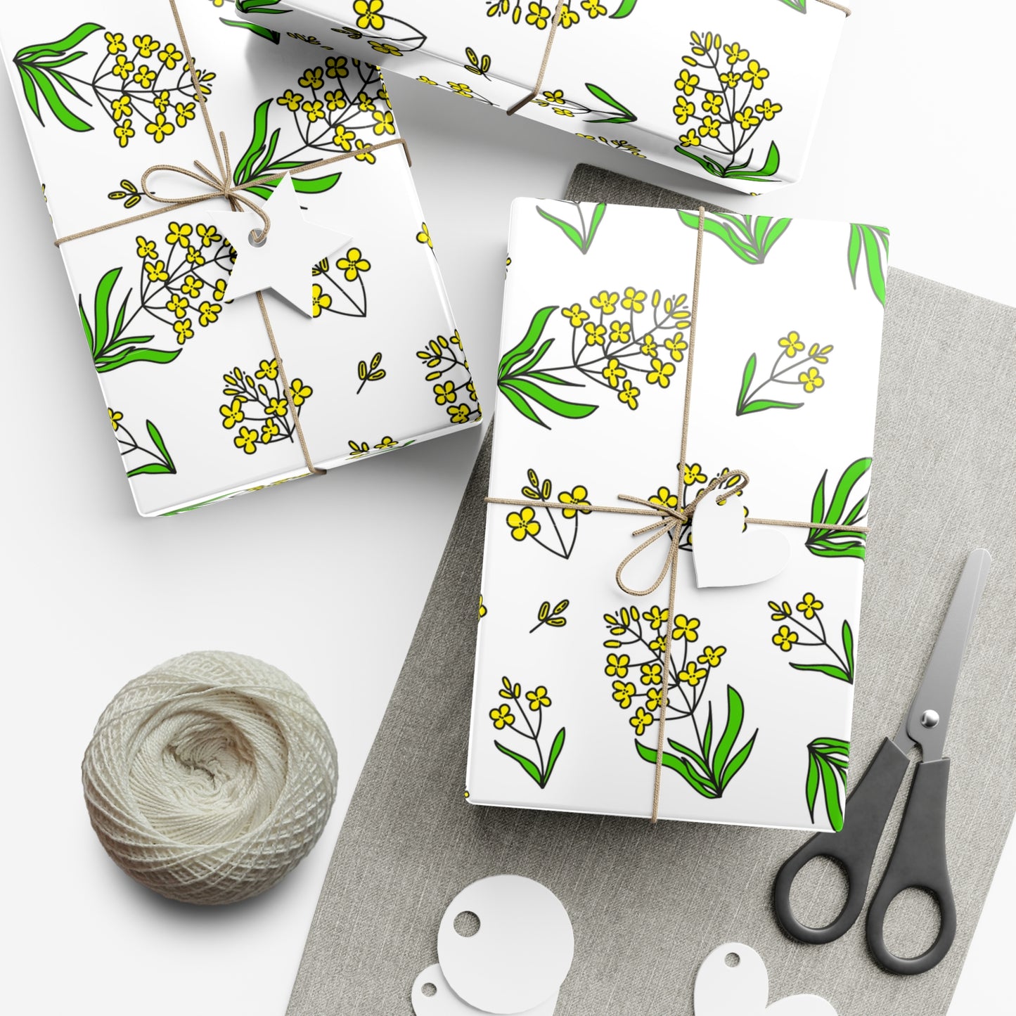 Yellow Flowers - Gift Wrap Papers - 20210