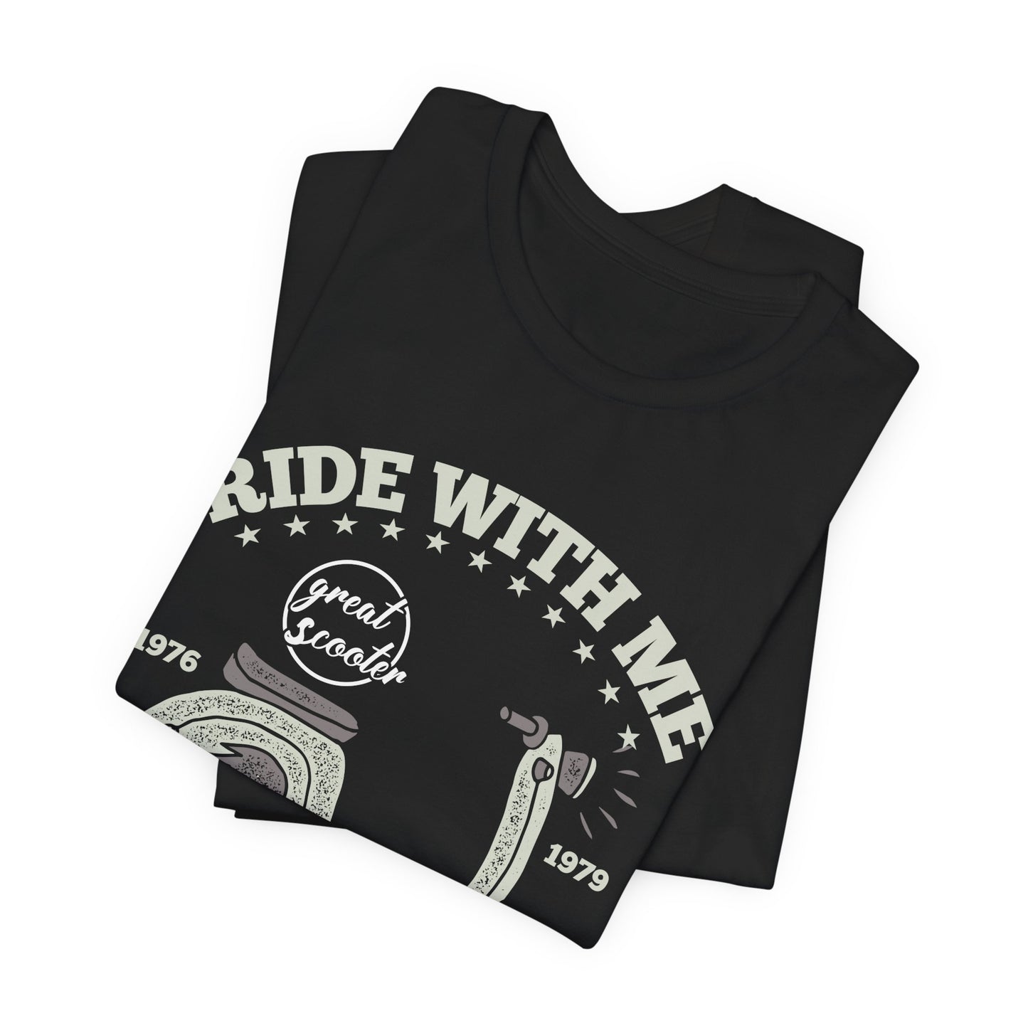 Ride With Mt, Great Scooter - Unisex Jersey Short Sleeve Tee - 13215