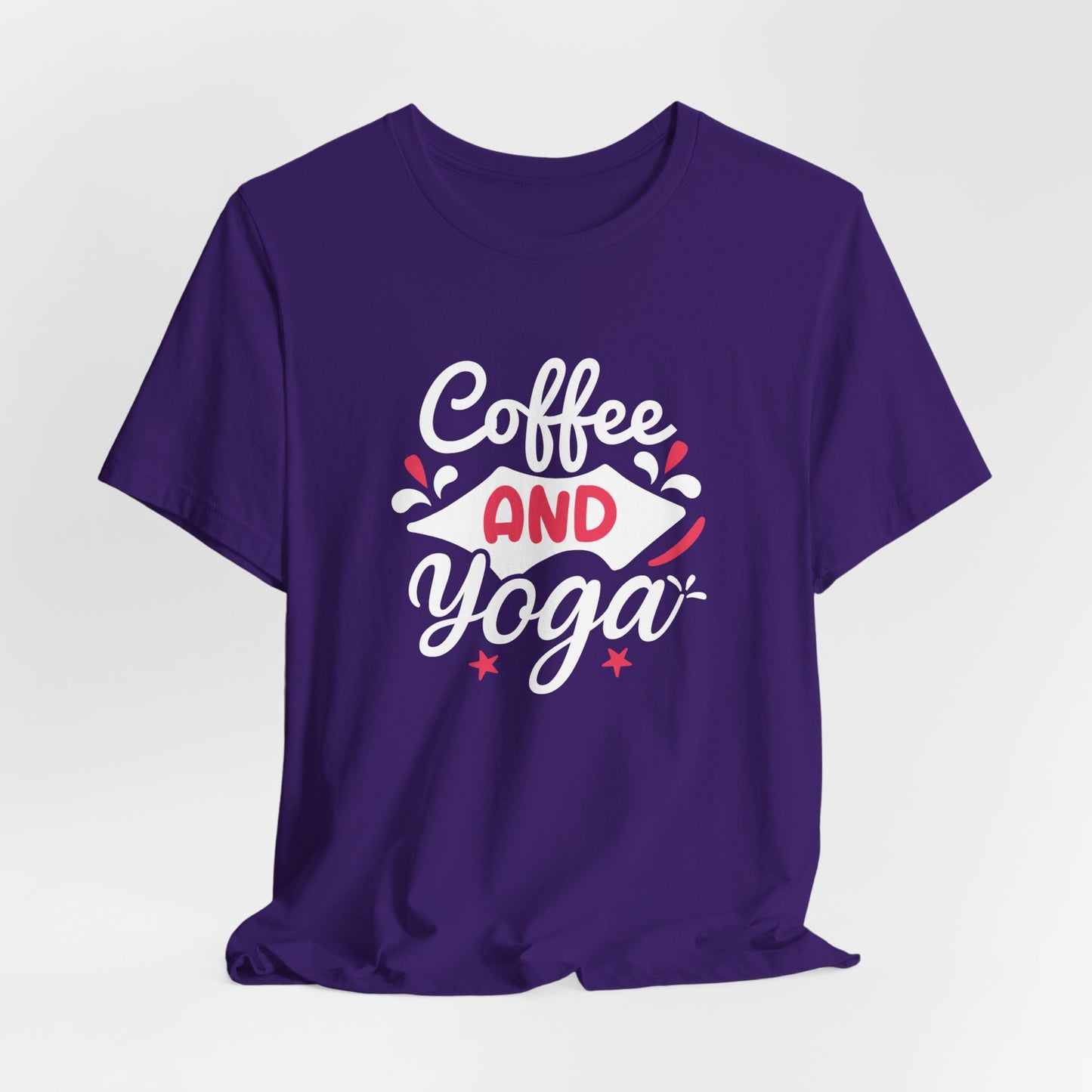 Coffee & Yoga - Unisex Jersey Short Sleeve Tee