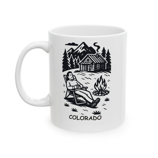 "Colorado: Where ‘getting away from it all’ means a weekend in the mountains." Ceramic Mug - 13507