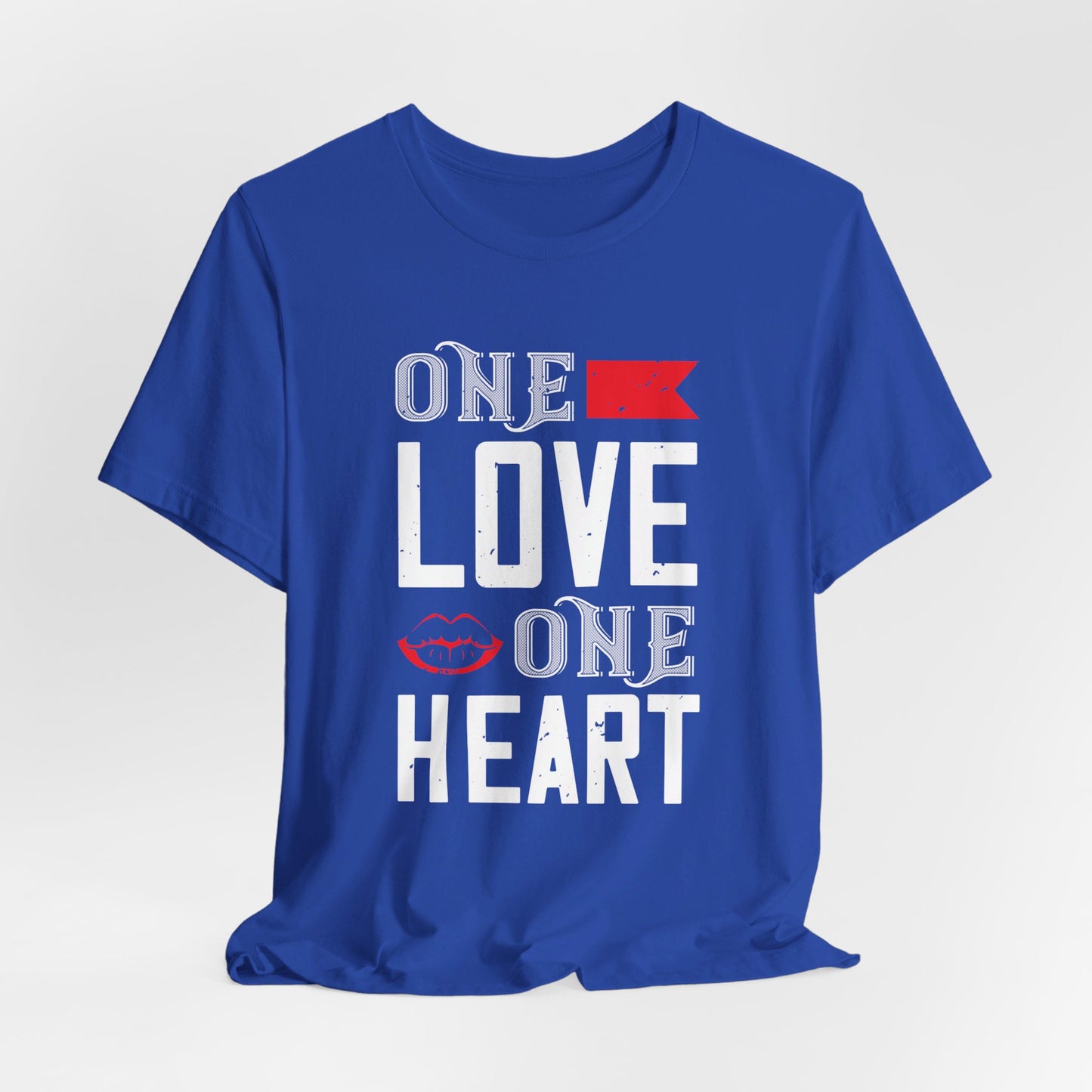 One Love One Heart - Unisex Jersey Short Sleeve Tee