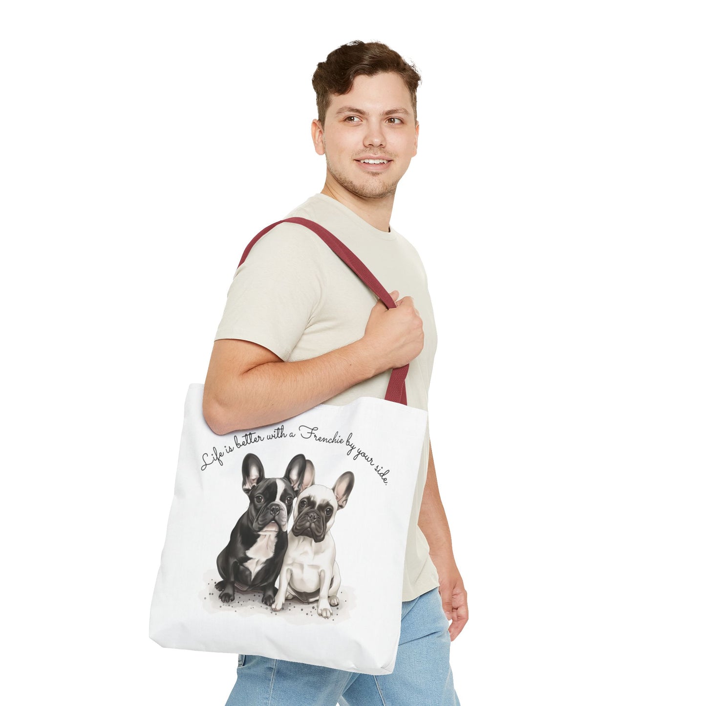 Life is Better With a Frenchie By Your Side. - Tote Bag - 10477