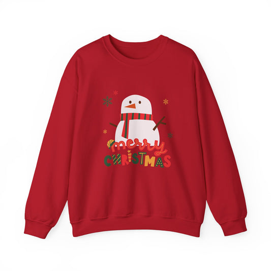 Snowman, Merry Christmas - Unisex Heavy Blend™ Crewneck Sweatshirt