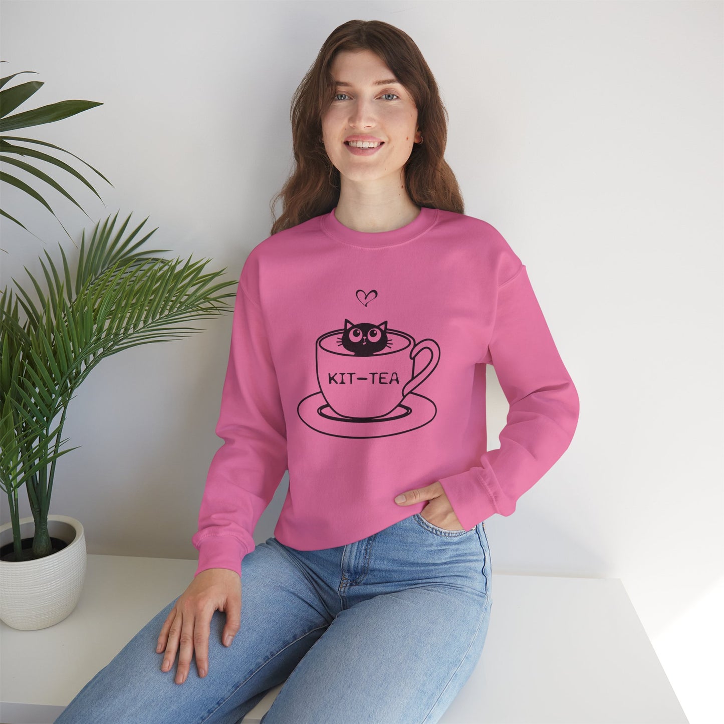 Kit-Tea - Unisex Heavy Blend™ Crewneck Sweatshirt