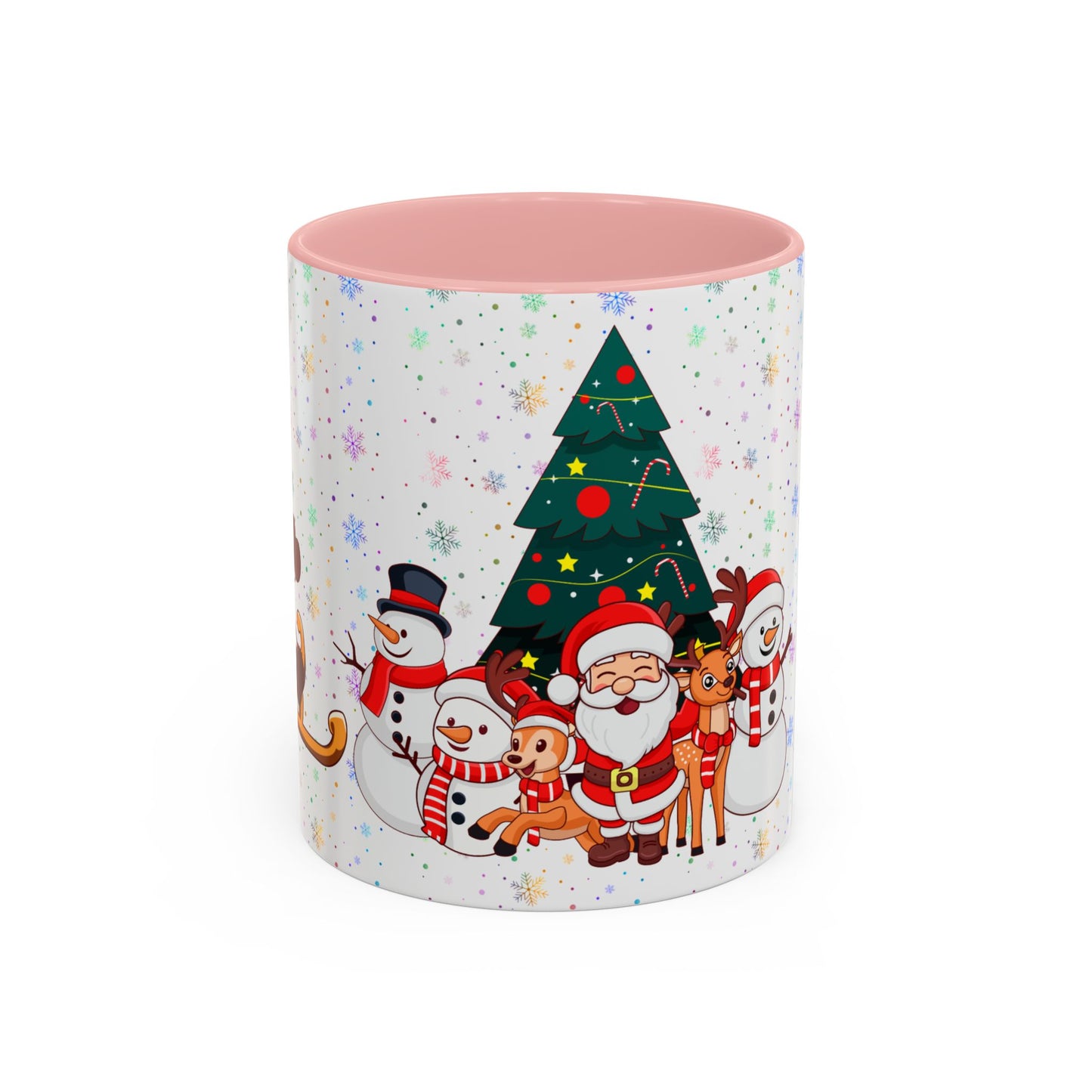 Christmas Party,  Santa,  Snowman, & Reindeer -  Accent Coffee Mug (11, 15oz) - 10428