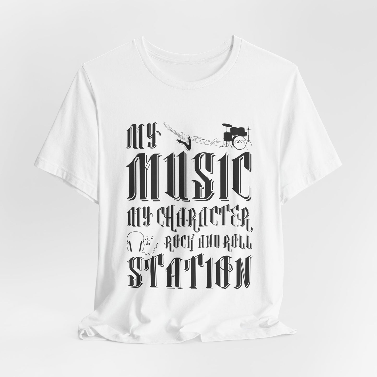 My Music My Character, Rock & Roll Station - Unisex Jersey Short Sleeve Tee