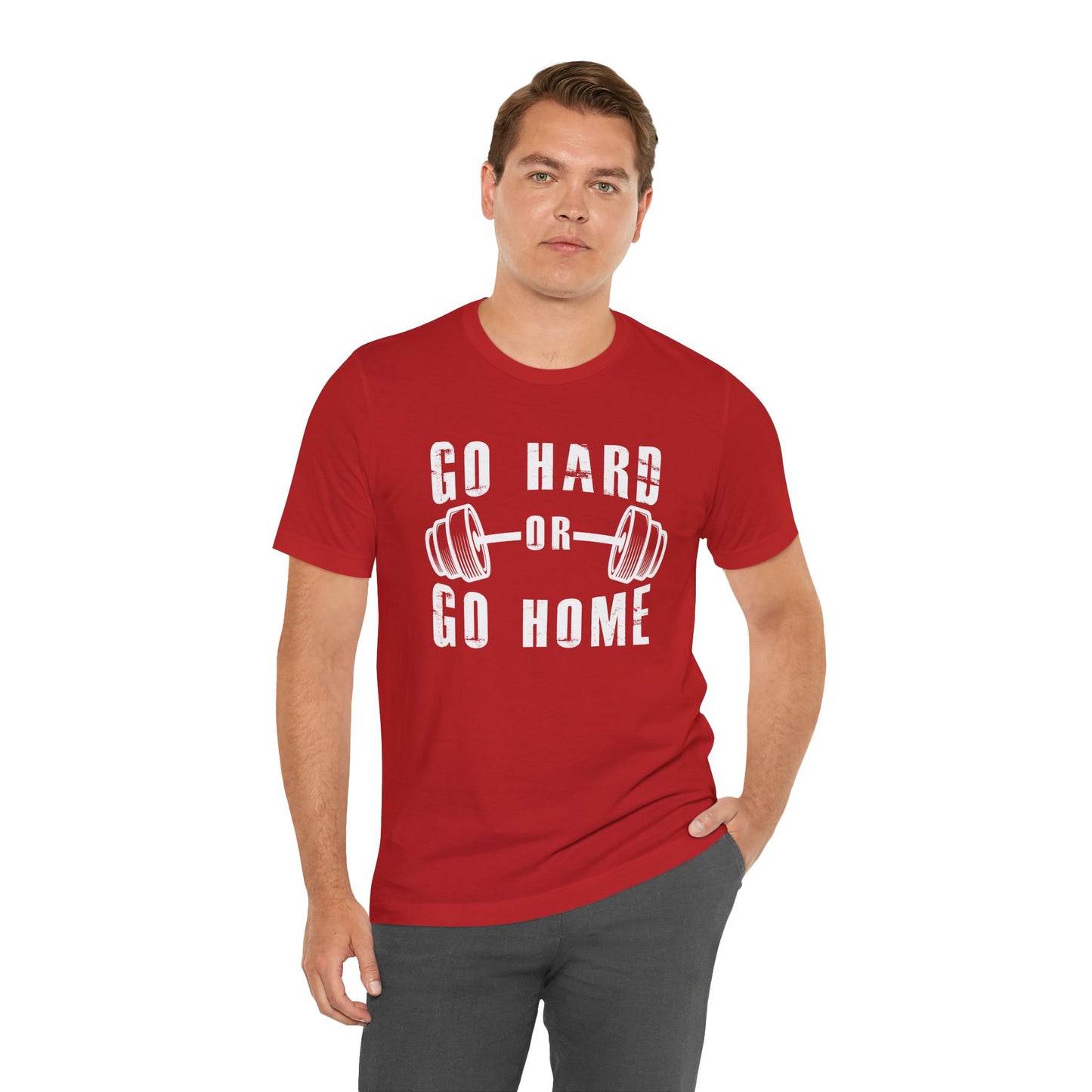 Gym: Go Hard Or Go Home - Unisex Jersey Short Sleeve Tee