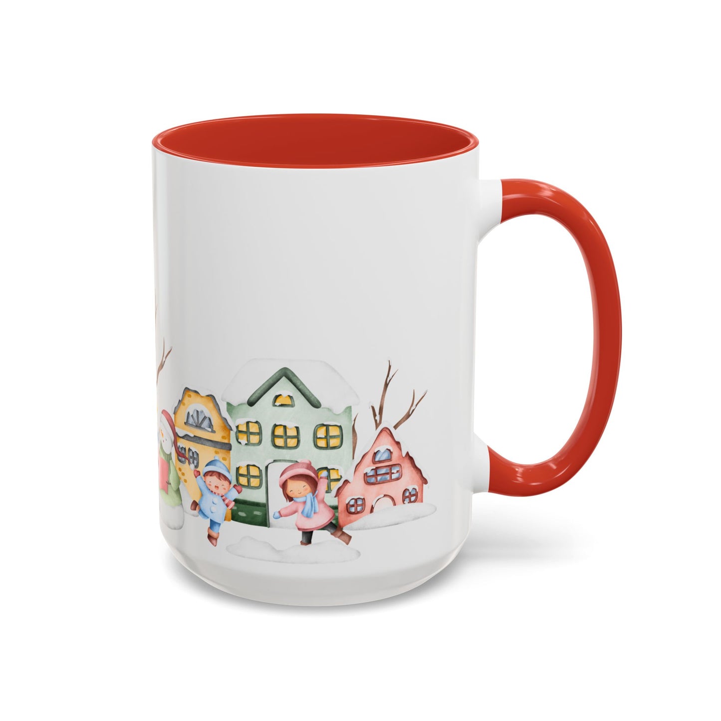 Winter Day, Outdoor - Accent Coffee Mug (11, 15oz) - 10455