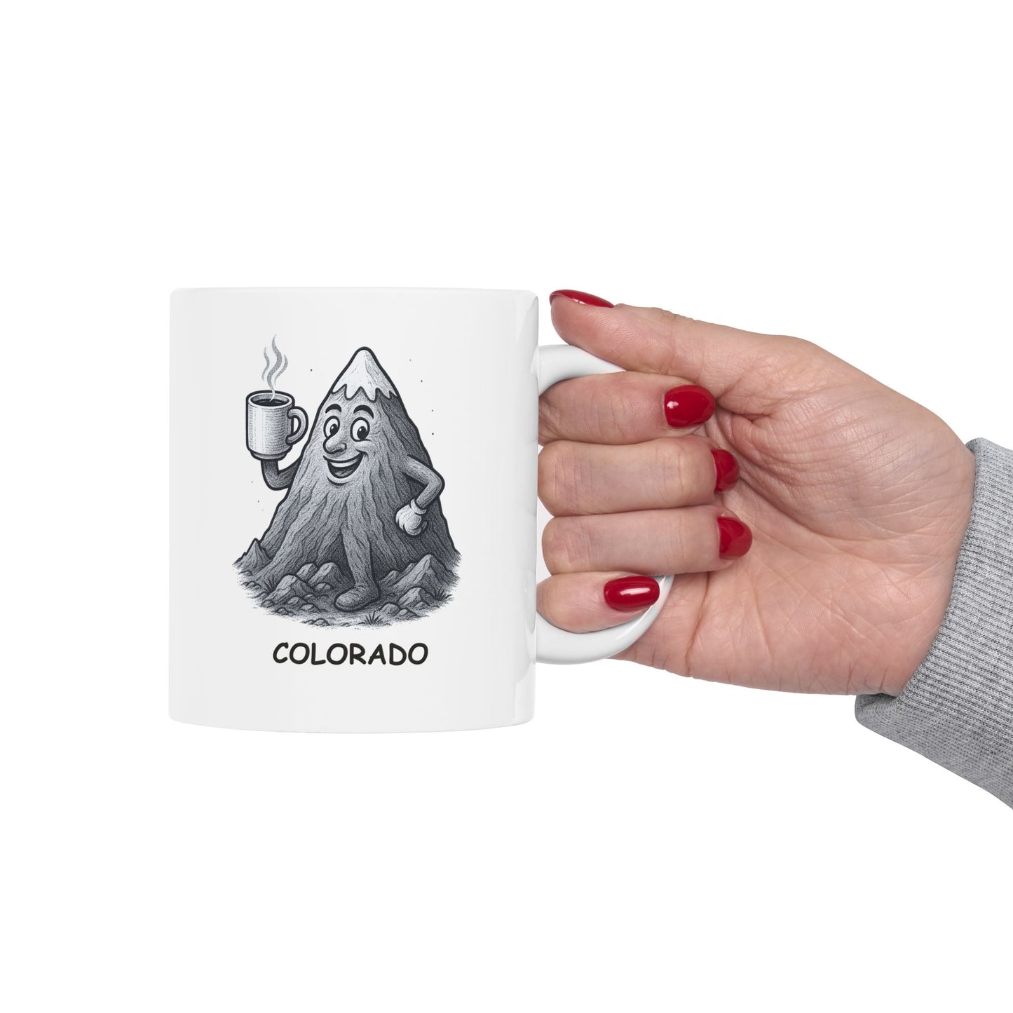 "Colorado: Where the air is thin, but the coffee is strong." Ceramic Mug - 13423