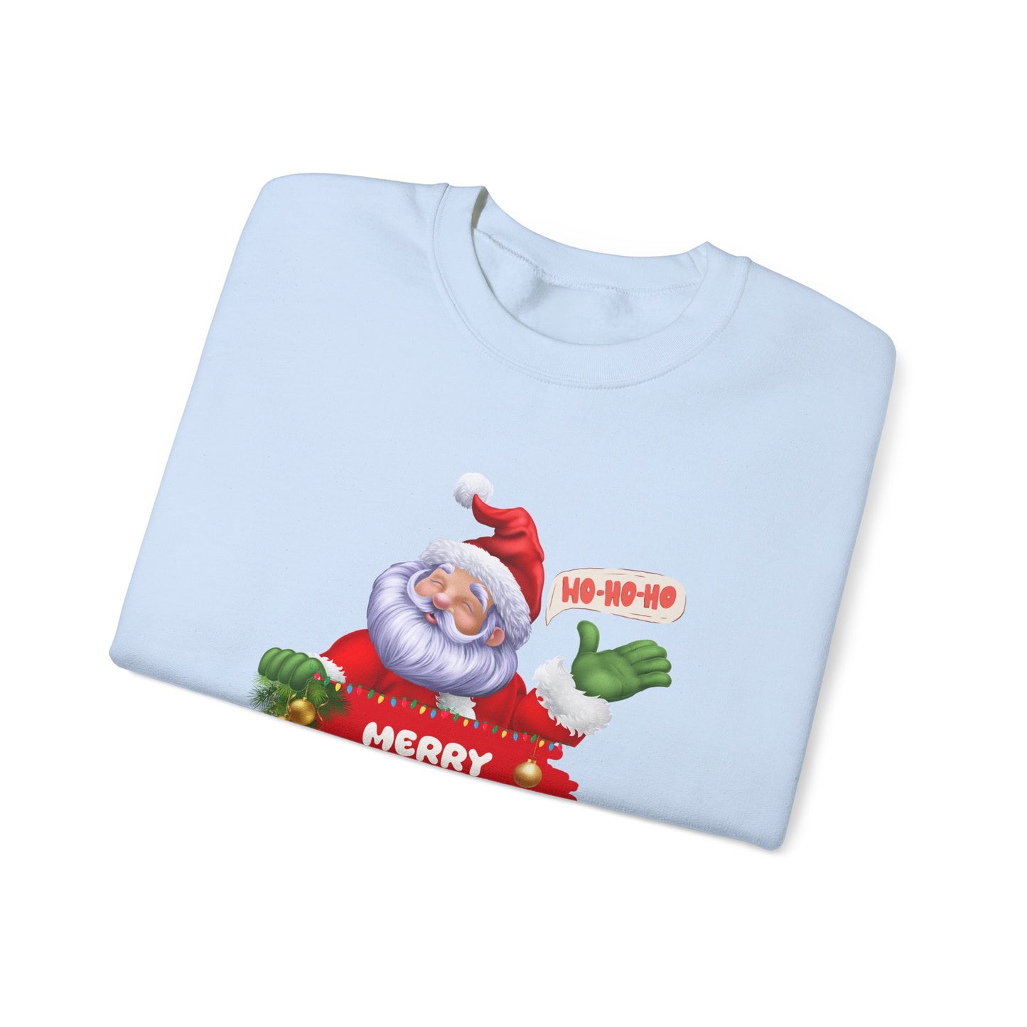 Santa, Hohoho, Merry Christmas - Unisex Heavy Blend™ Crewneck Sweatshirt - 10390