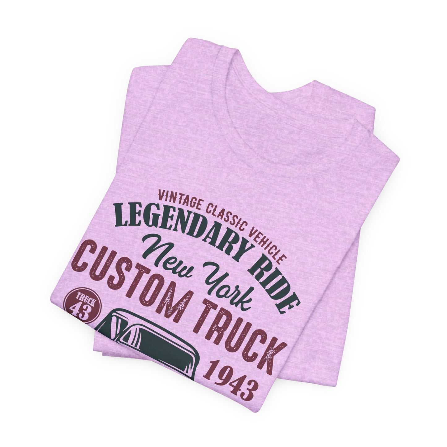 Vintage Classic Vehicle, Legendary Ride, New York Custom Truck - Unisex Jersey Short Sleeve Tee - 13033