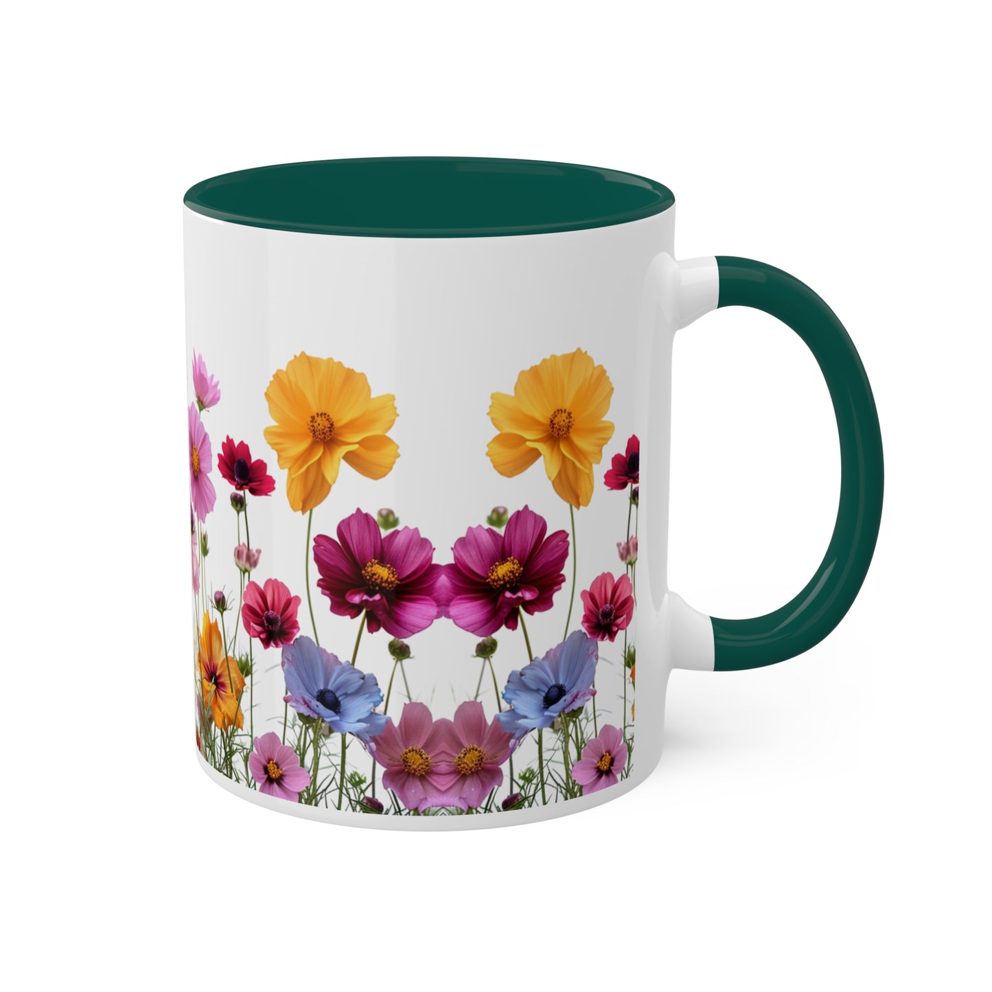 Bright Flowers - Colorful Mugs, 11oz