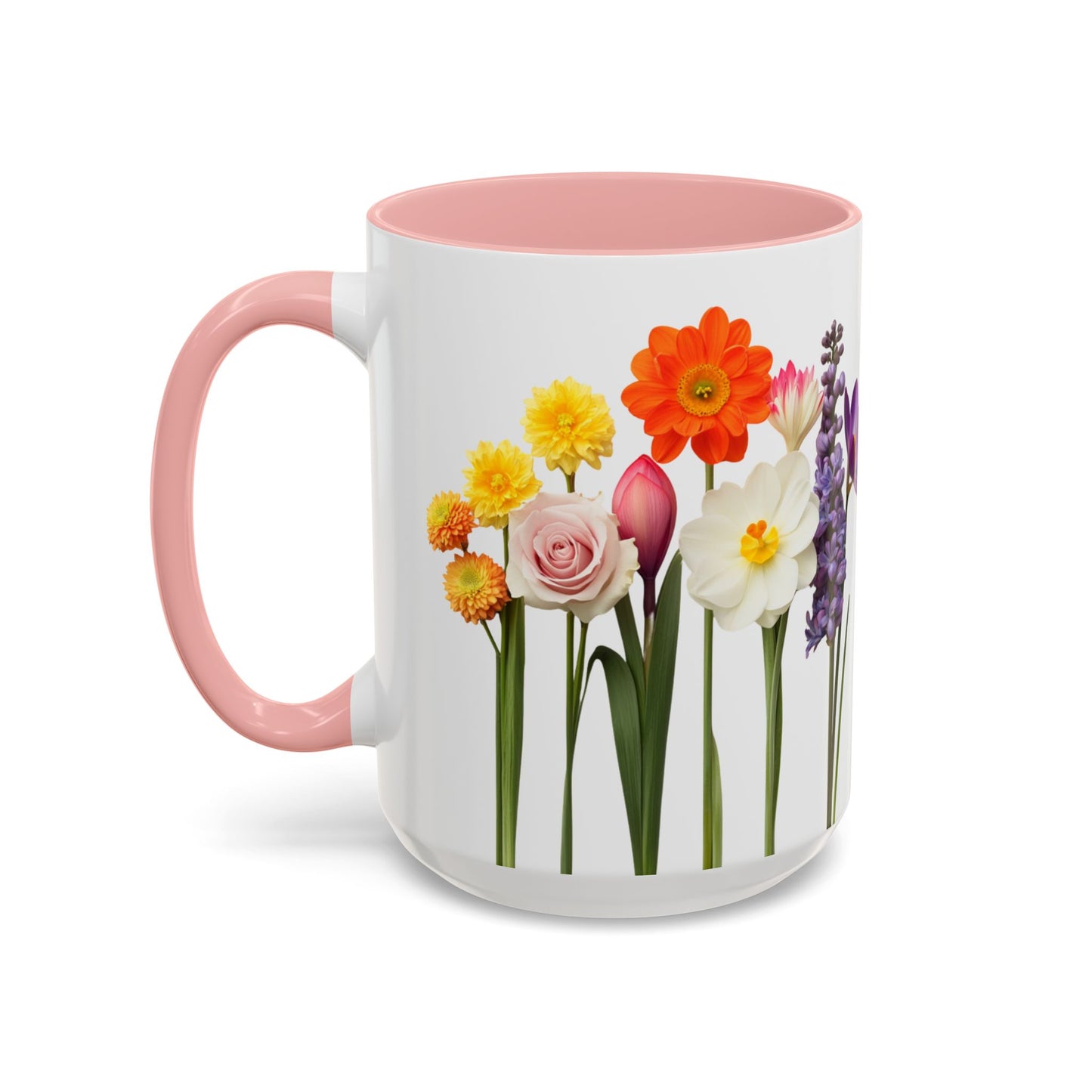 Bright Flowers - Accent Coffee Mug (11, 15oz) - 10400