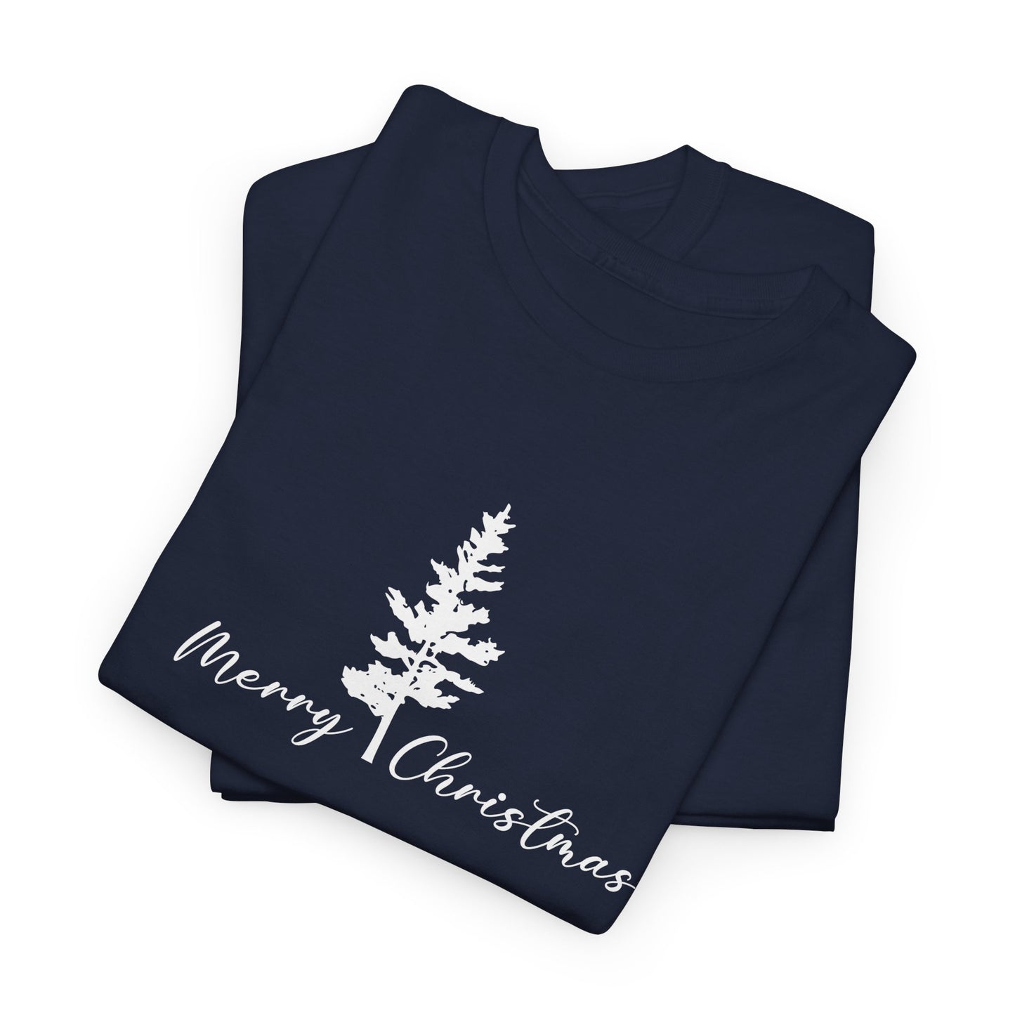 Tree, Merry Christmas - Unisex Heavy Cotton Tee - 10405