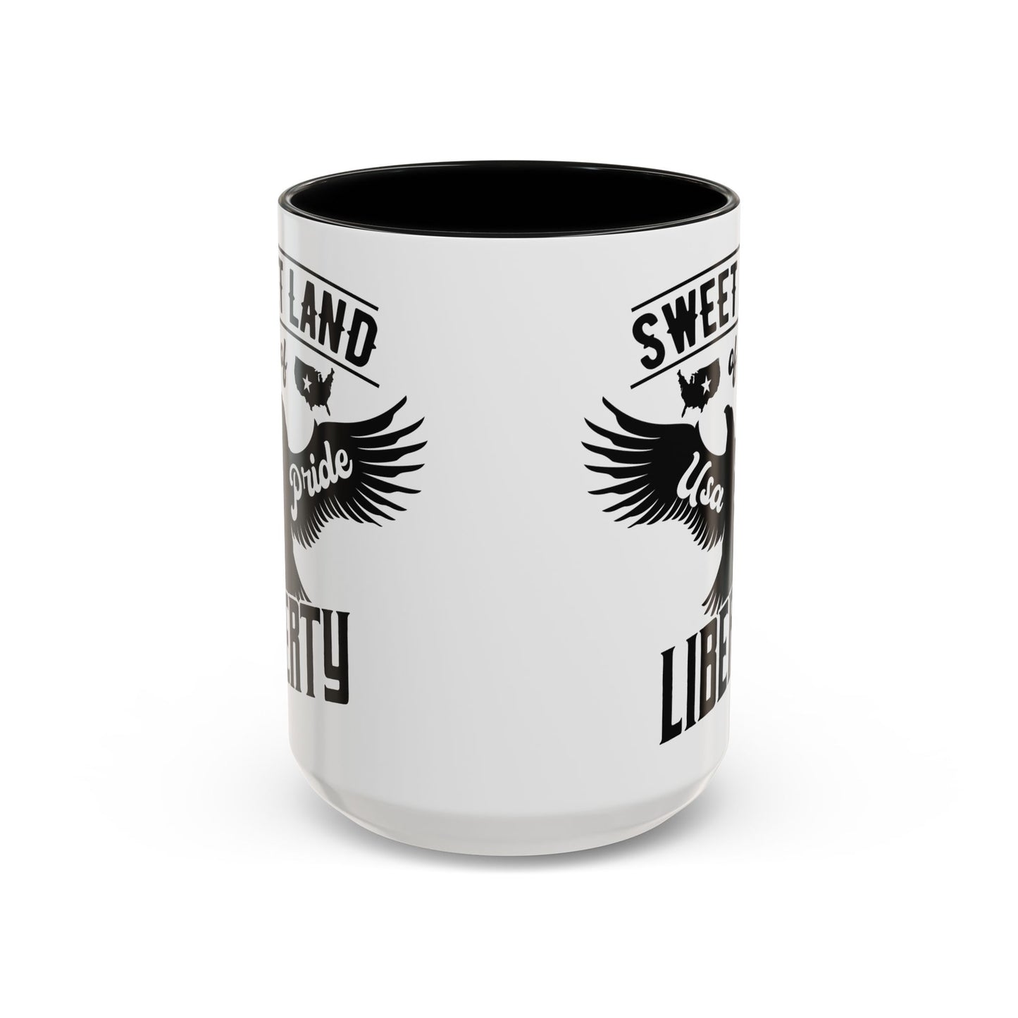 Patriotic Coffee Mug - Sweet Land of Liberty Design, 4th of July Gift, Inspirational Drinkware, American Pride Mug, Vintage Style Cup - 13892