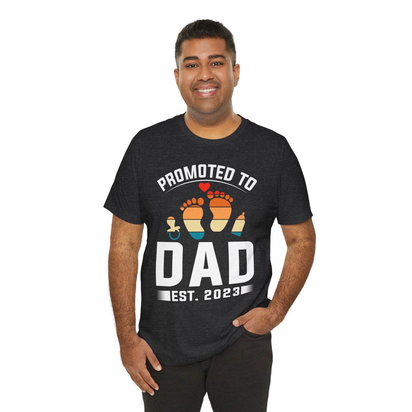 Promoted To Dad - Unisex Jersey Short Sleeve Tee - 13741