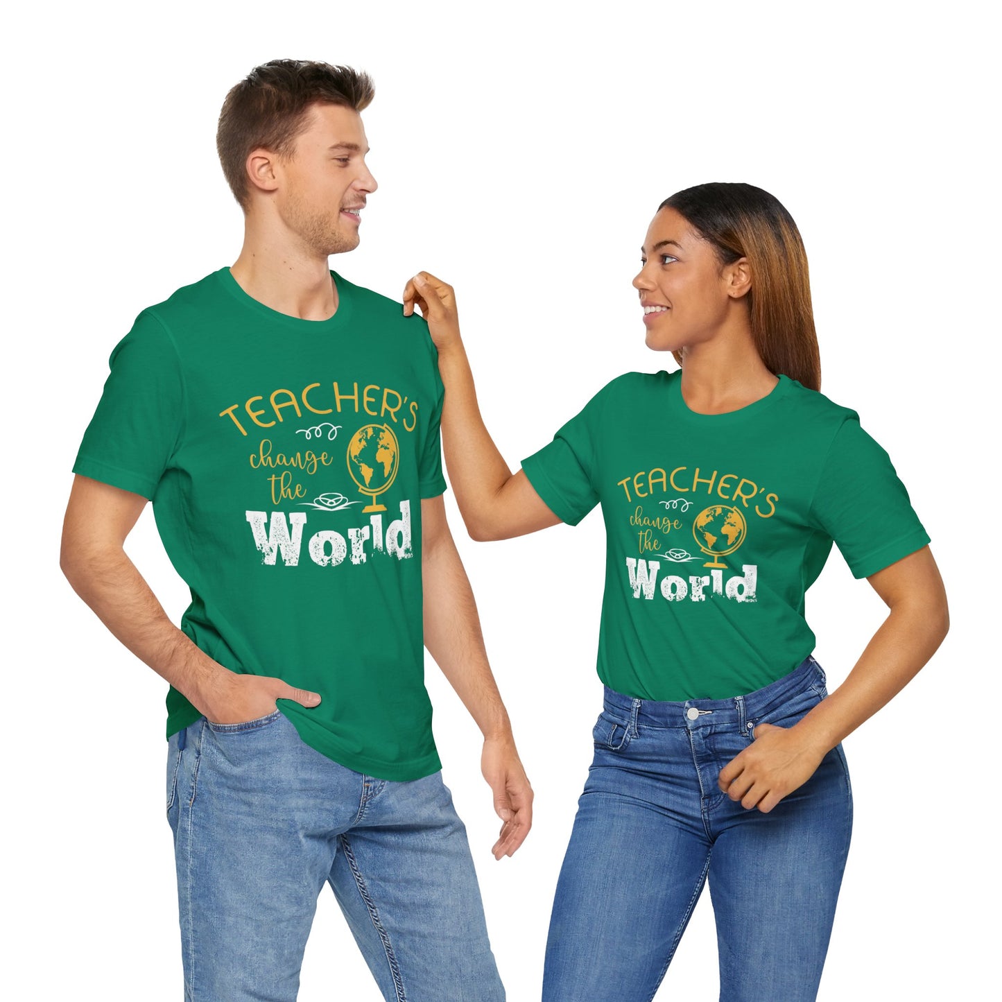 Teachers Change The World - Unisex Jersey Short Sleeve Tee