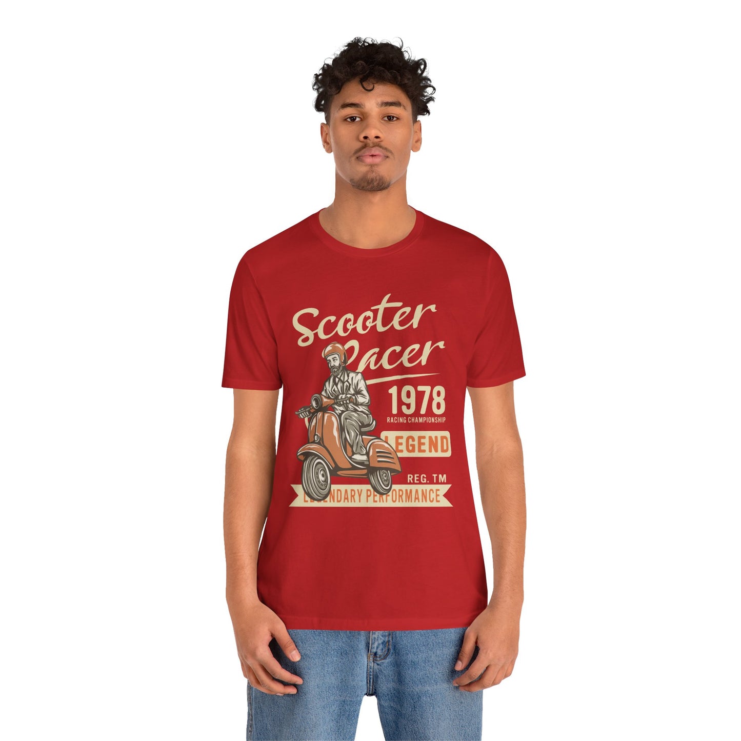 Scooter Racer - Unisex Jersey Short Sleeve Tee - 13376