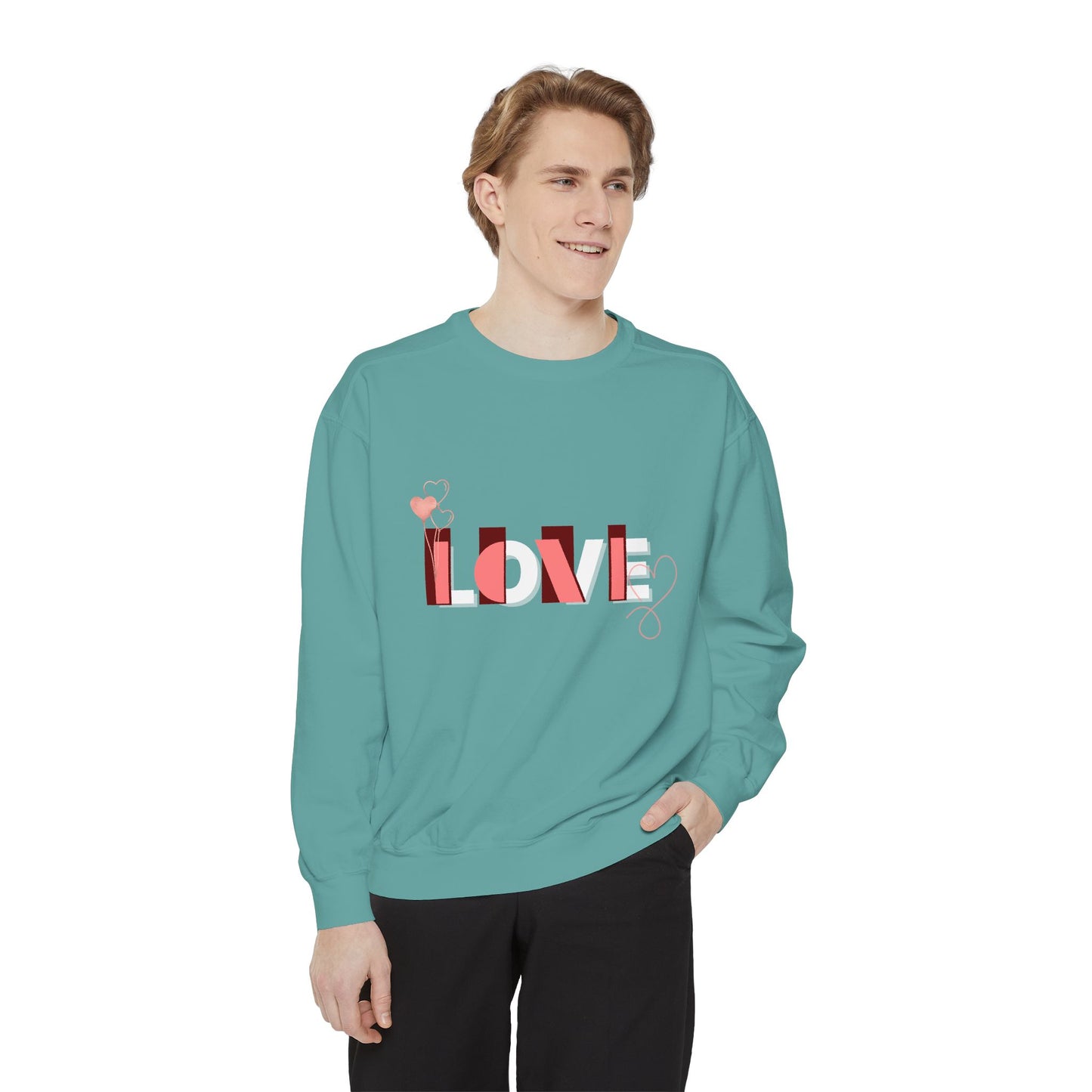 love - Unisex Garment-Dyed Sweatshirt - 11022