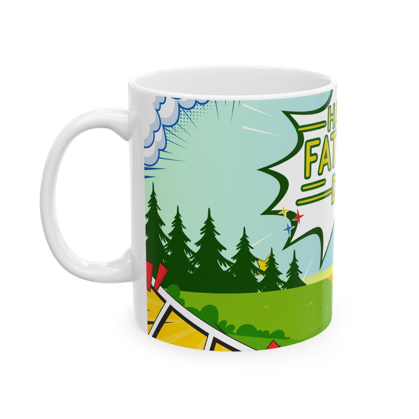 Happy Father's Day Ceramic Mug | Gift for Dad | Custom Coffee Cup for Father - 14060