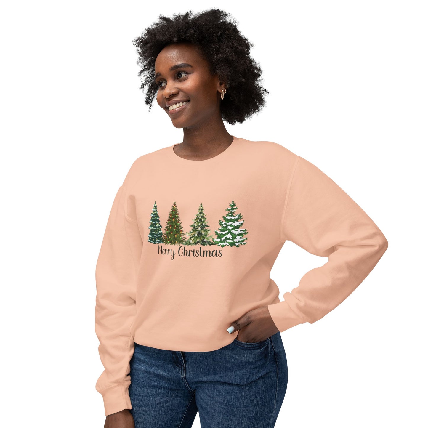 Winter Trees - Unisex Lightweight Crewneck Sweatshirt - 10238