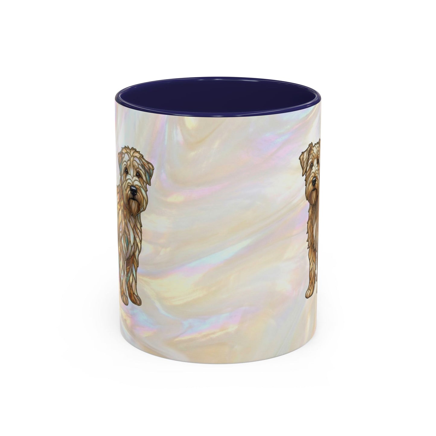 Wheaten Terrier Accent Coffee Mug – Stained Glass Design 11/15oz - 14651