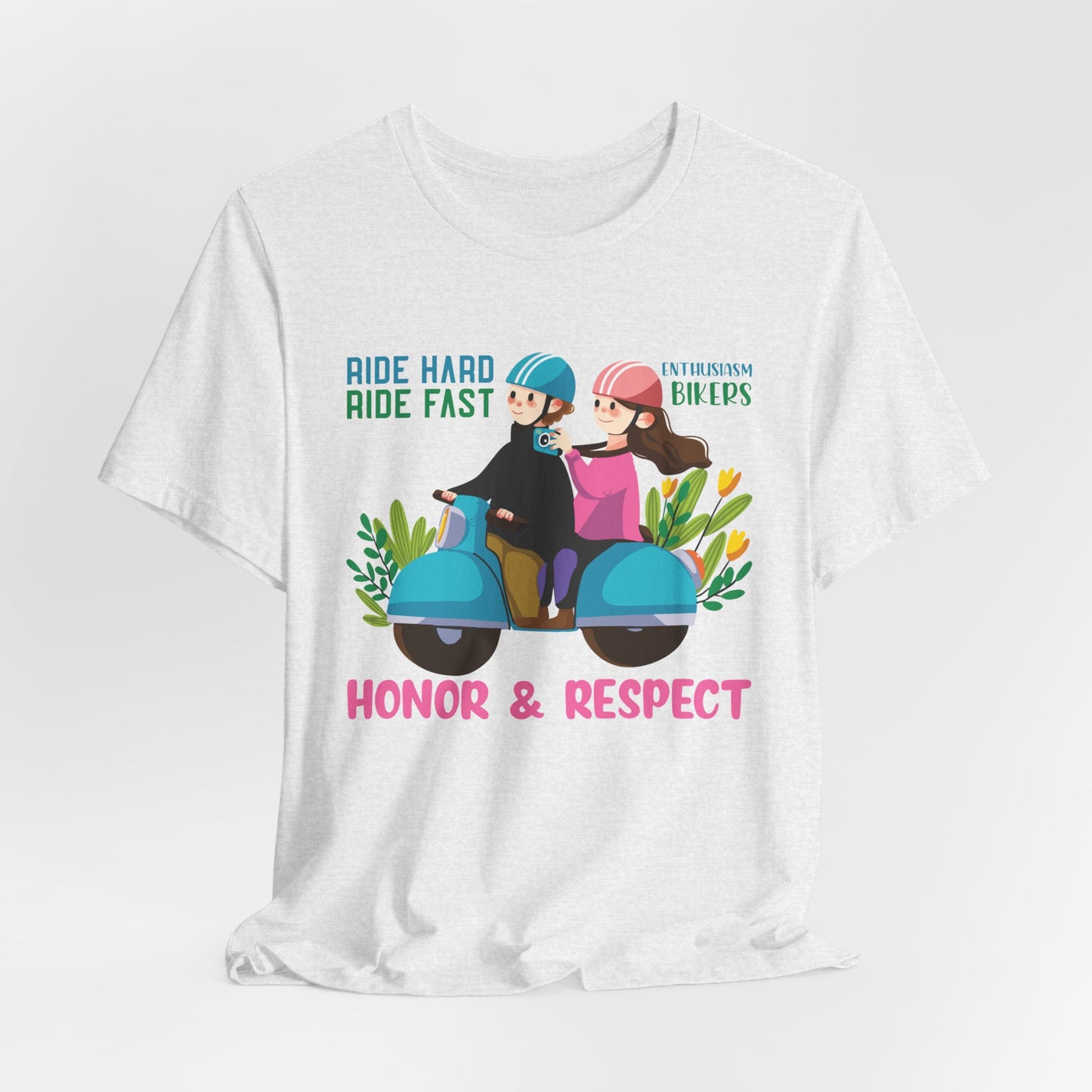 Bikers: Ride Hard, Ride Fast  - Unisex Jersey Short Sleeve Tee - 13611