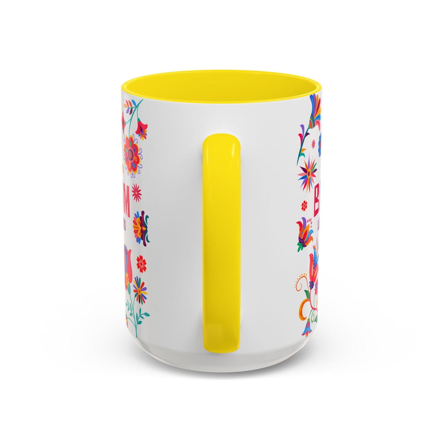 Colorful Floral Accent Coffee Mug - Bloom Life is Good - 14082