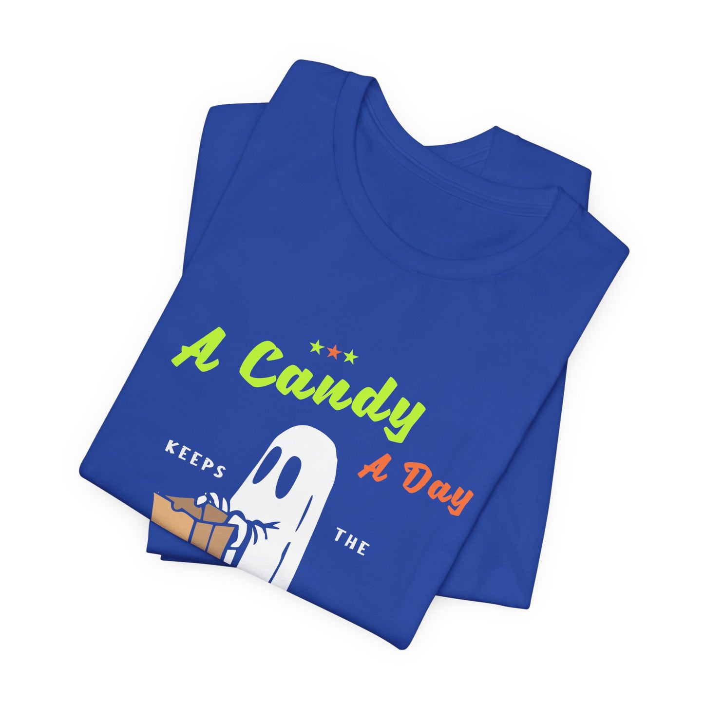 Halloween: A Candy Day Keeps The Monsters Away - Unisex Jersey Short Sleeve Tee - 12663