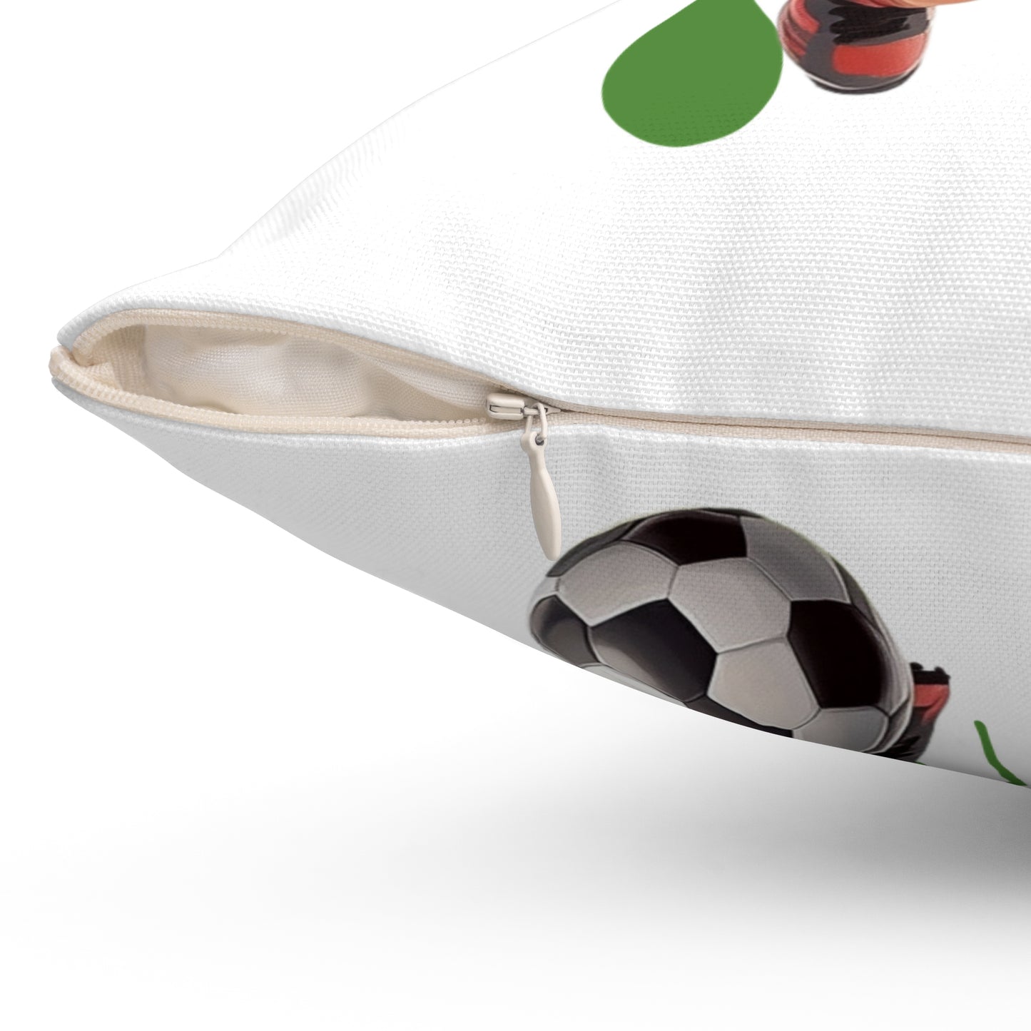 Kids: Soccer - Spun Polyester Square Pillow