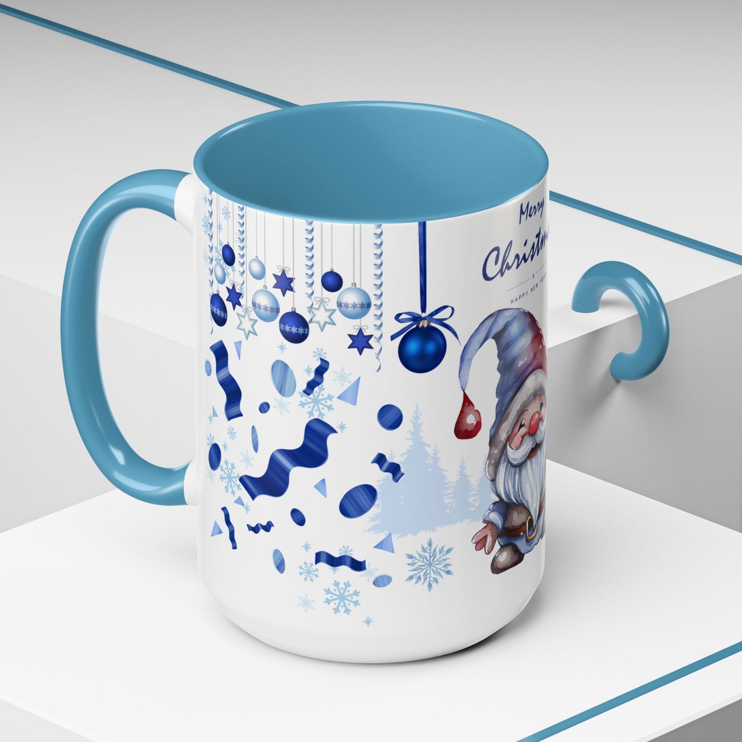 Blue Christmas - Accent Coffee Mug (11, 15oz)