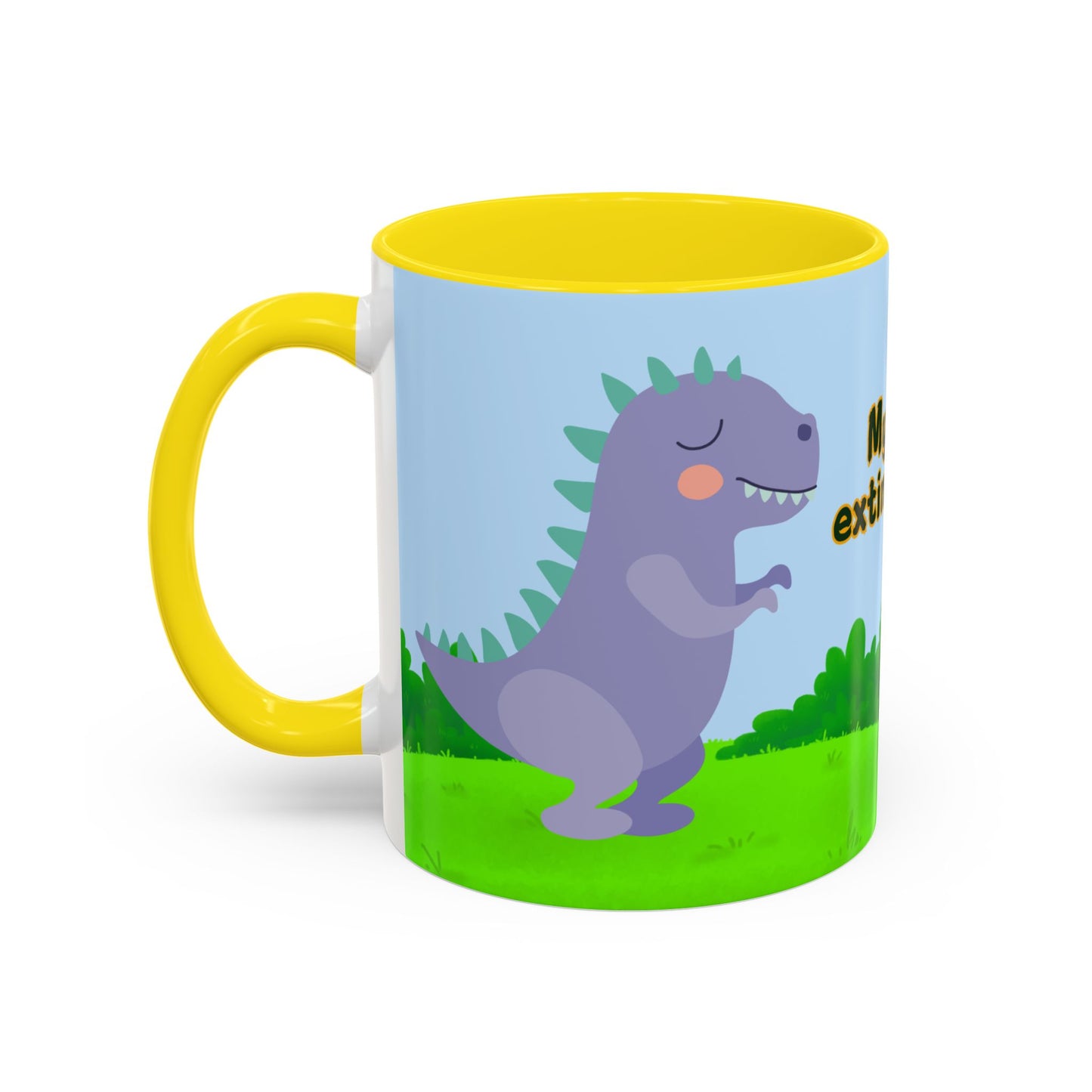 Baby Dinosaur, My Mug is Extinct-Proof - Accent Coffee Mug (11, 15oz) - 11114