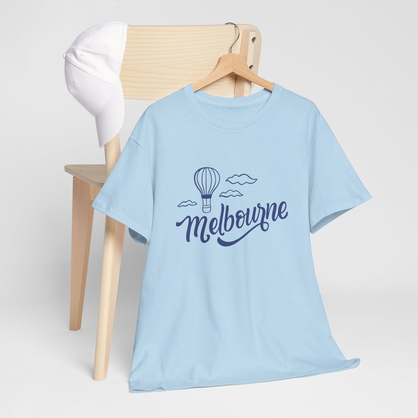 Melbourne Hot Air Balloon Unisex Heavy Cotton Tee - 12142