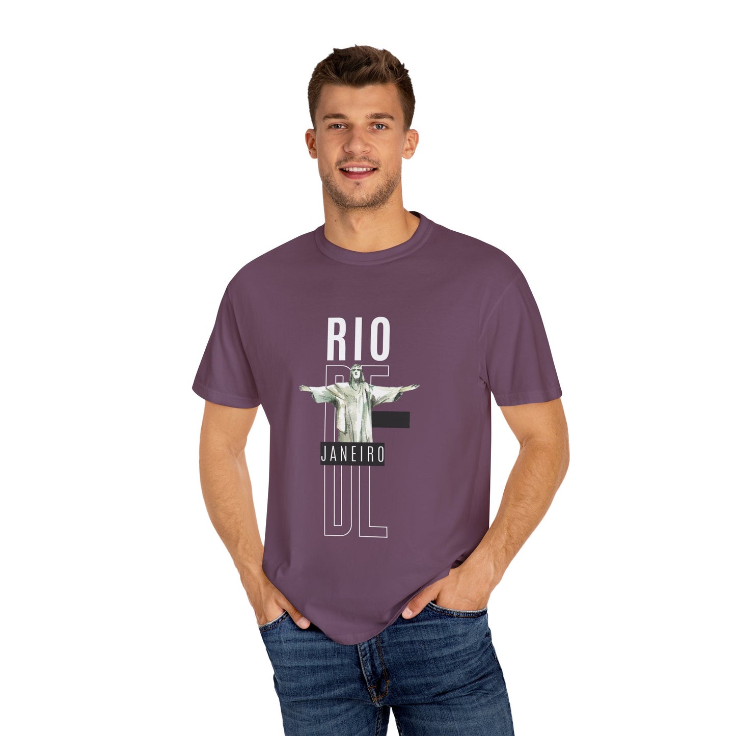 Rio de Janeiro Unisex Garment-Dyed T-Shirt - 12049