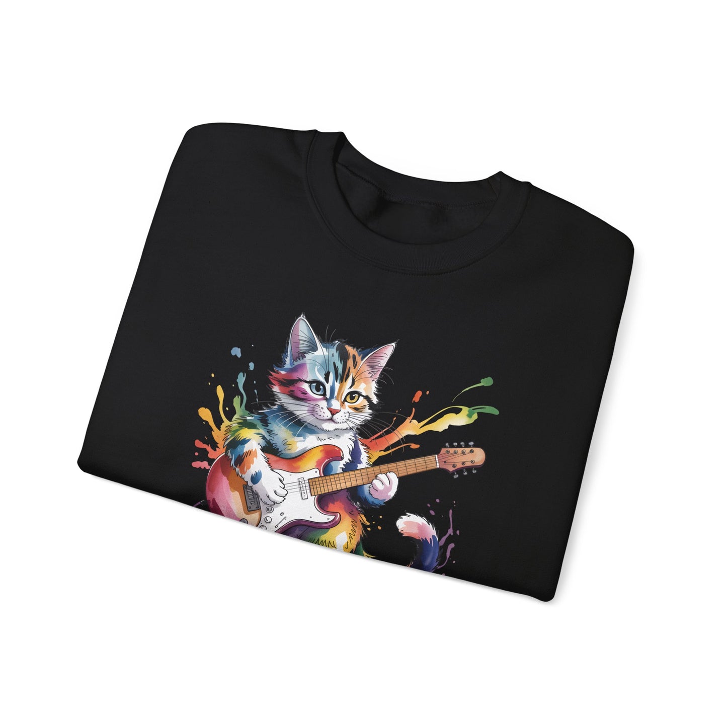This Is My Meow-sic Cat Sweatshirt – Funny Music Lover Gift for Cat Lovers - 14810