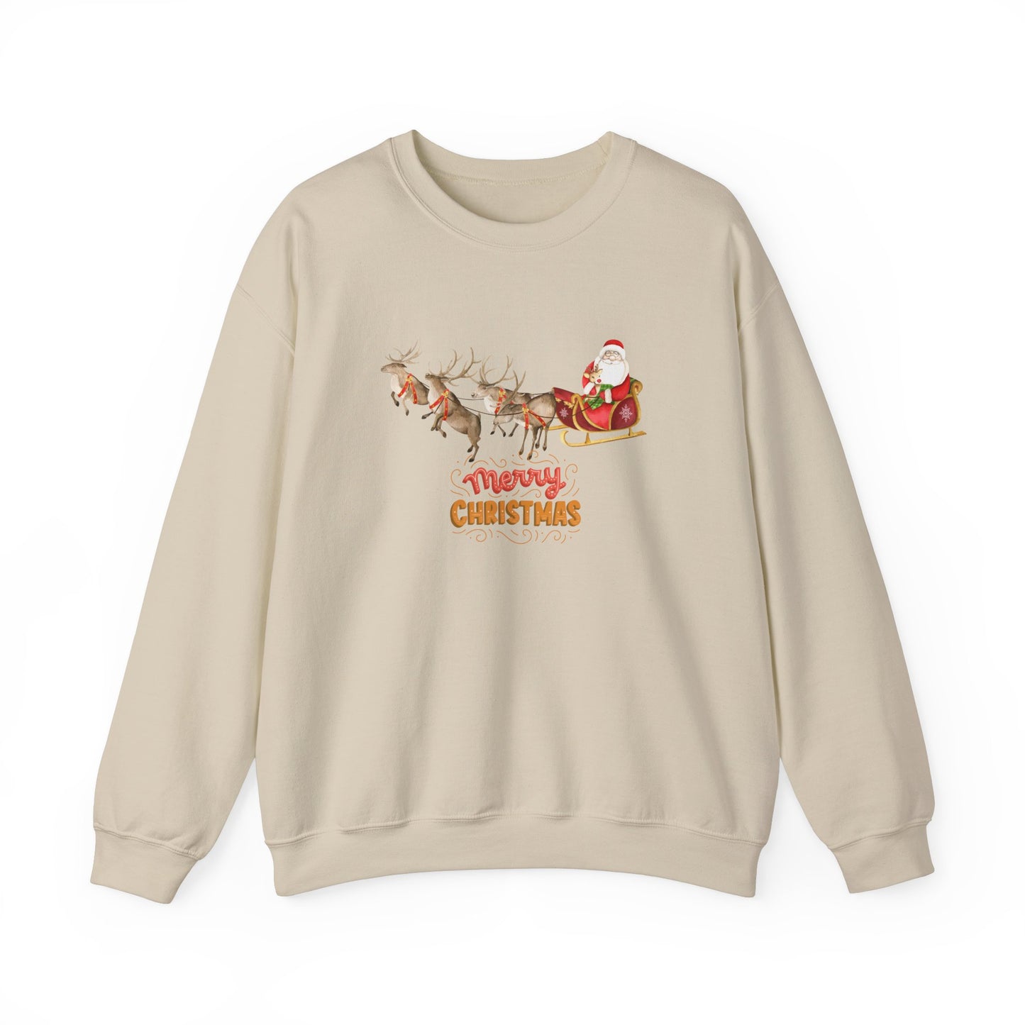 Santa & Reindeers - Unisex Heavy Blend™ Crewneck Sweatshirt - 10011