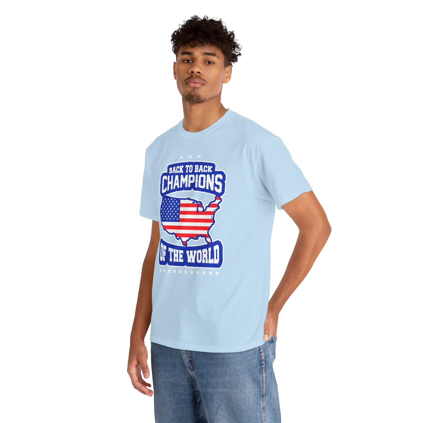 Back-to-Back Champions Unisex Tee | Perfect for Sports Fans, Casual Wear, Gifts, Fourth of July, BBQ Events - 13597