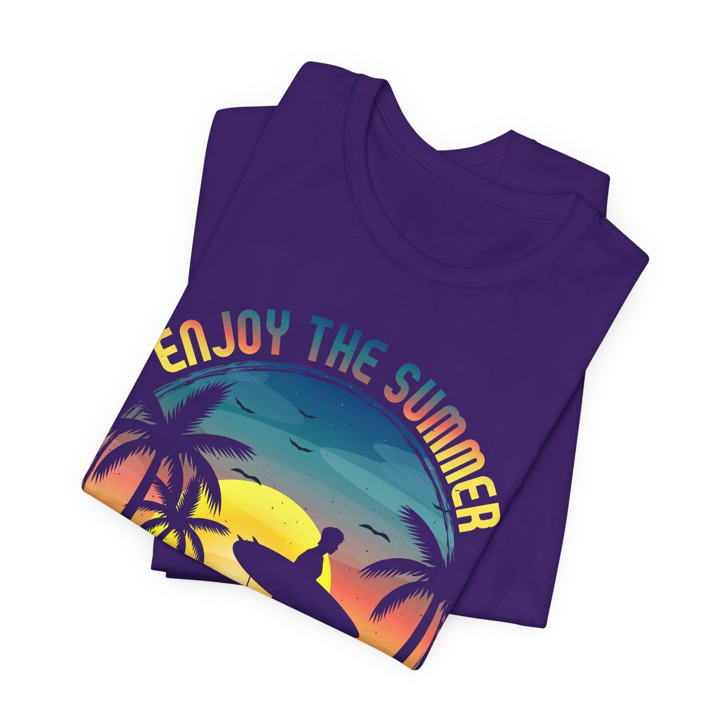 Enjoy The Summer California, Super Surfer - Unisex Jersey Short Sleeve Tee - 13244
